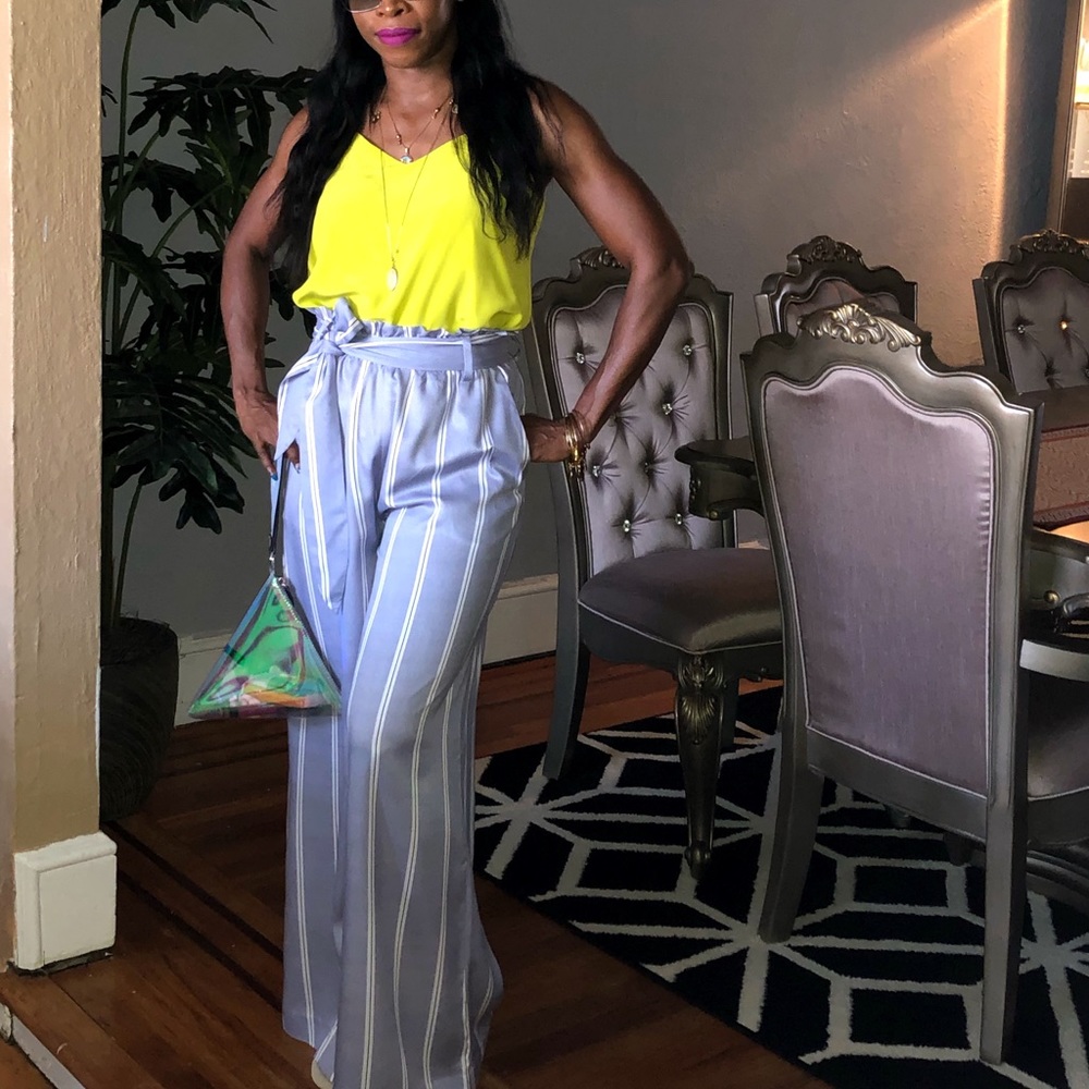 H&M Loose Fitting High Rise Flowy Pants
